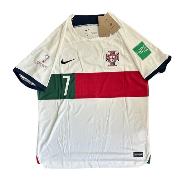 2022/2023 Ronaldo XL Nike World Cup Soccer Jersey PORTUGAL Away Jersey #7 - Picture 1 of 6